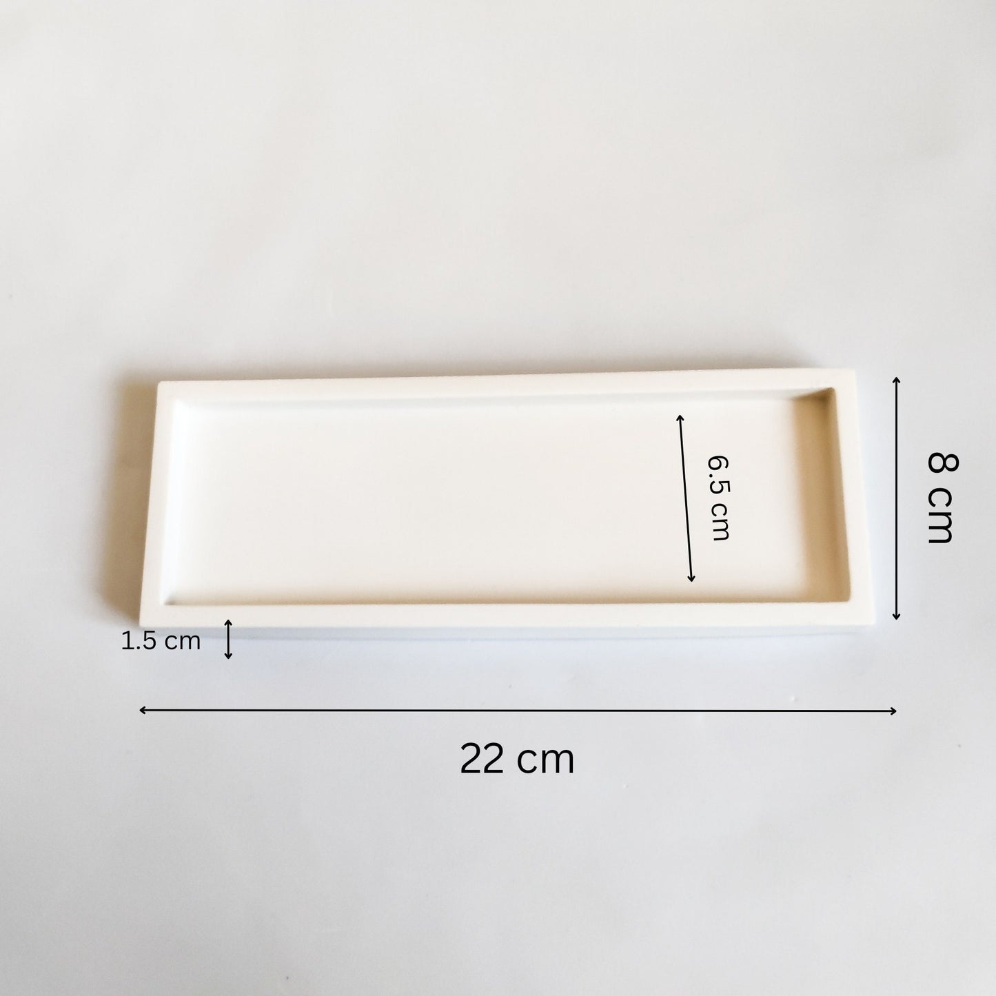 Rectangular trinket tray, display styling tray