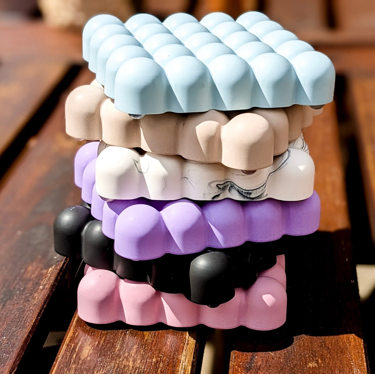Square bubble coasters, 1 count (individual)