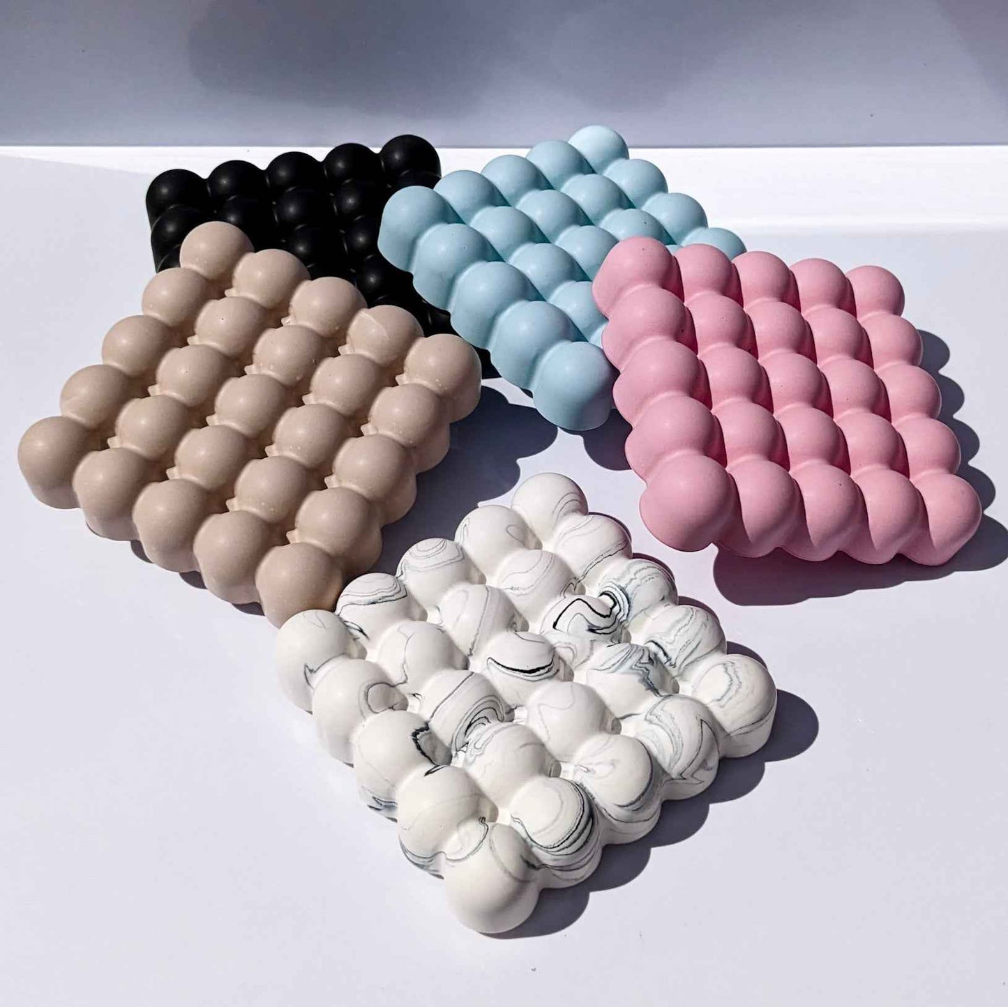 Square bubble coasters, 1 count (individual)