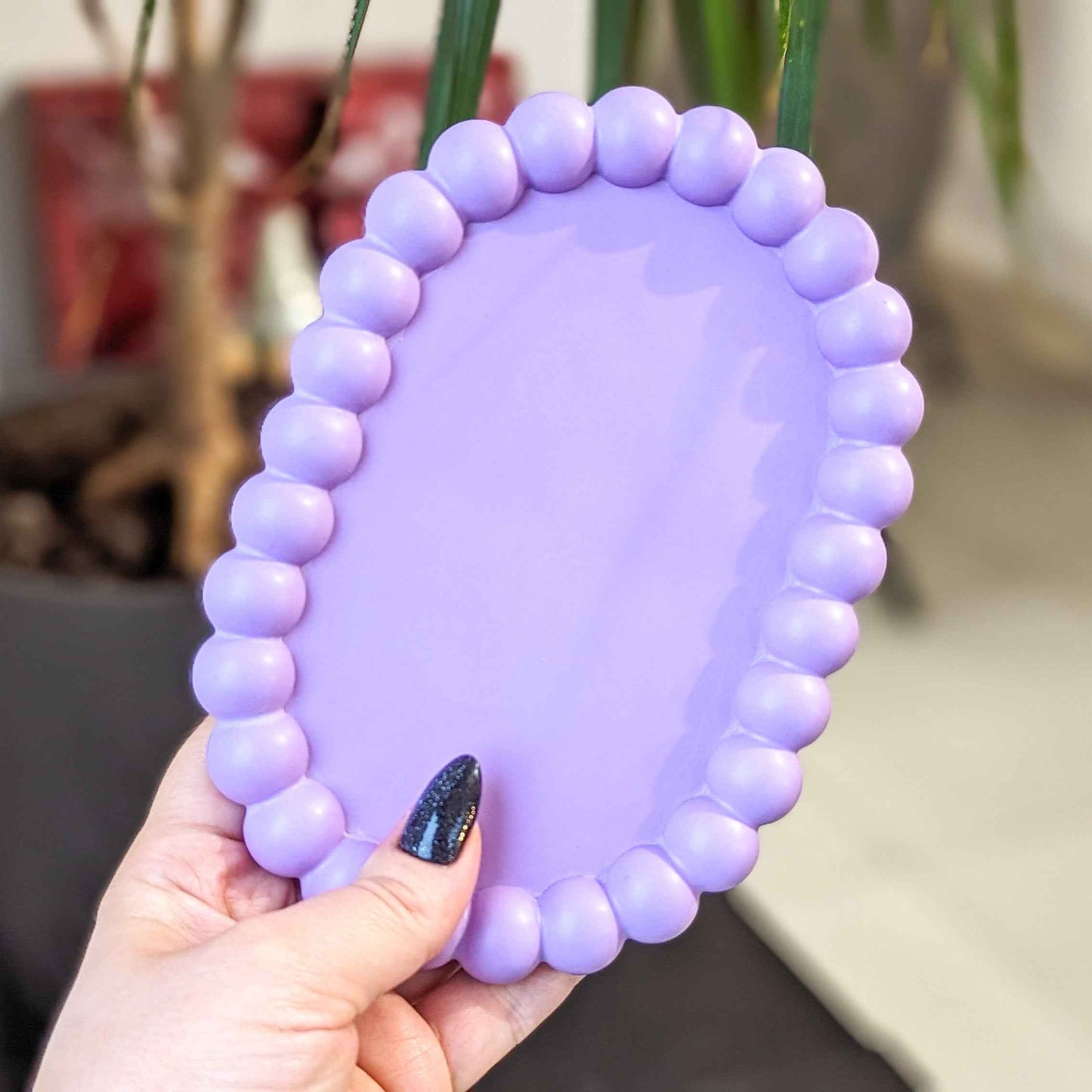 Oval bubble tray, decorative jewellery holder