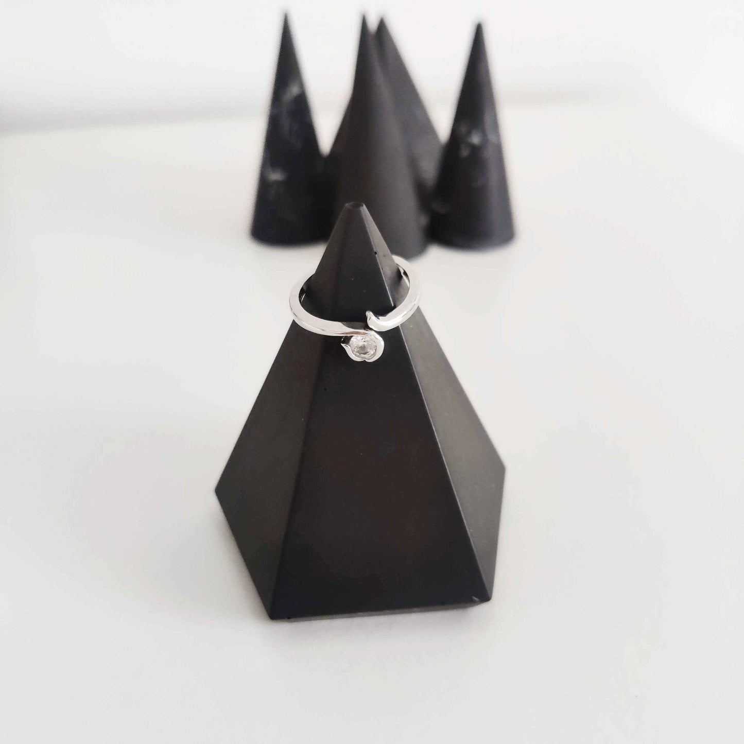 Ring holder cone, jewellery display, engagement ring holder