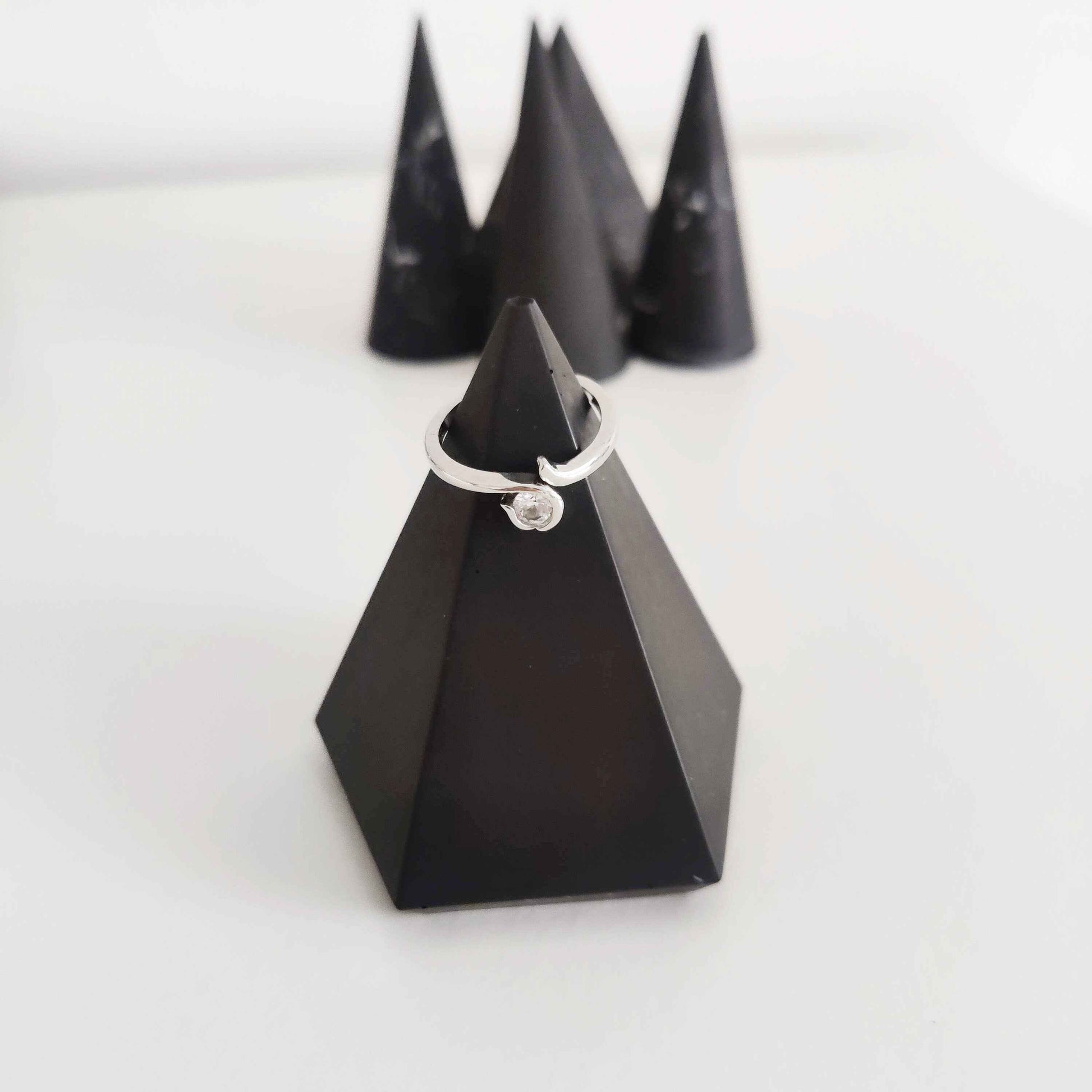 Ring holder cone, jewellery display, engagement ring holder