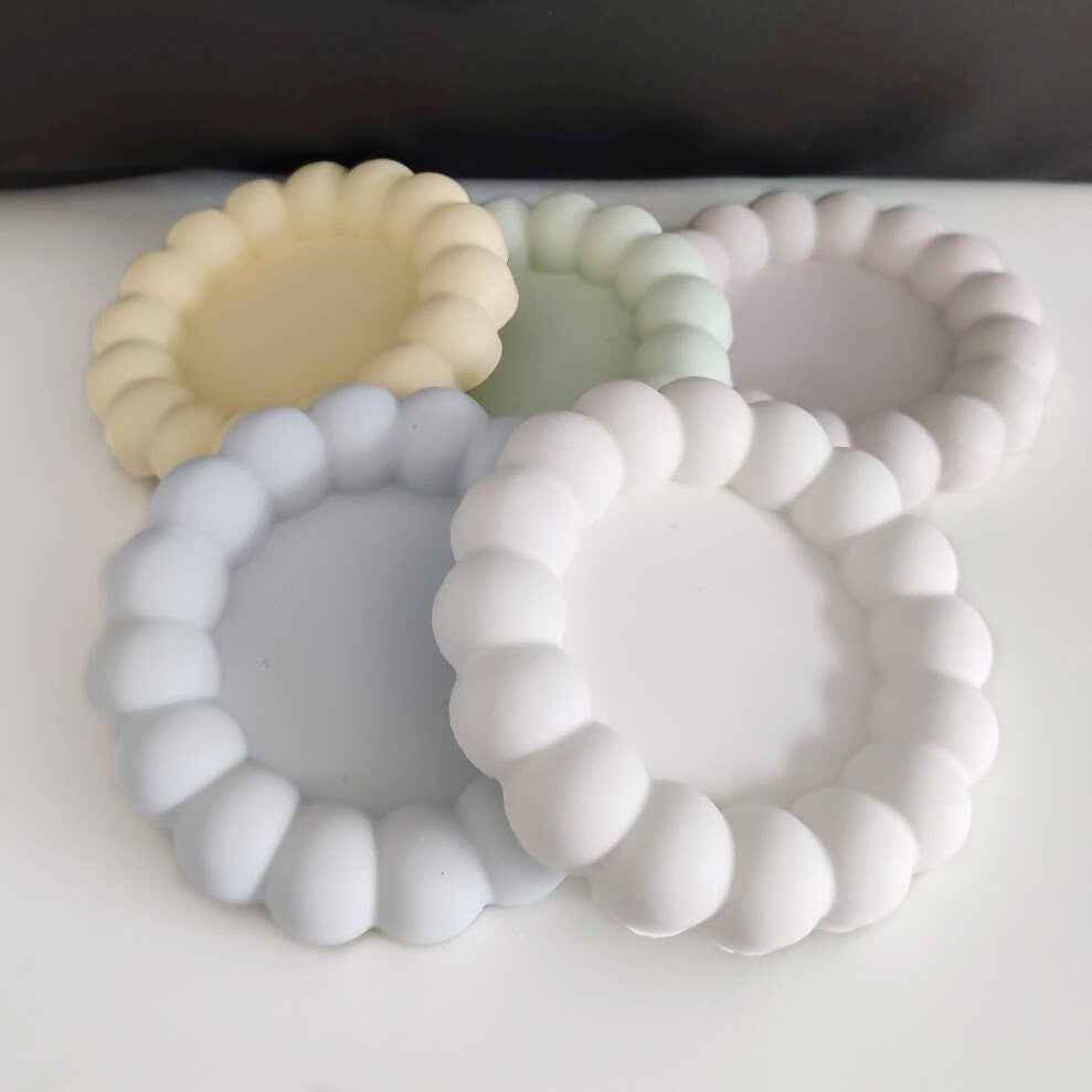Cloud pastel decorative bubble coasters/jewellery trays