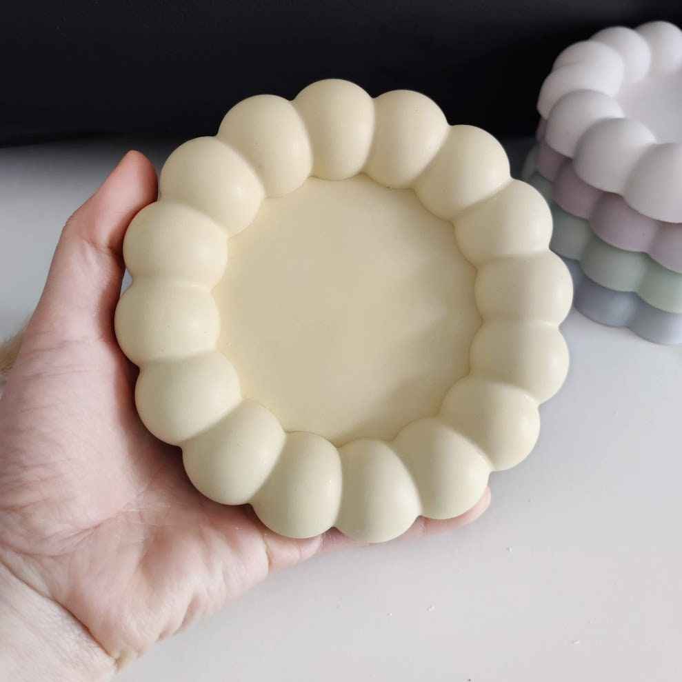 Cloud pastel decorative bubble coasters/jewellery trays