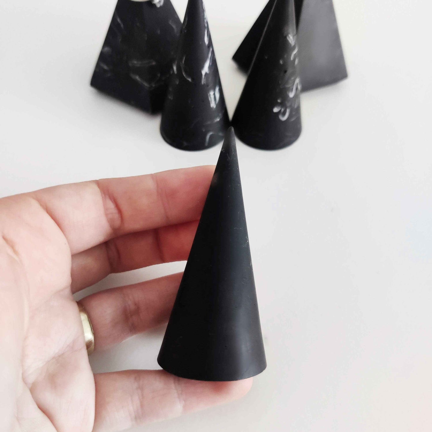 Ring holder cone, jewellery display, engagement ring holder