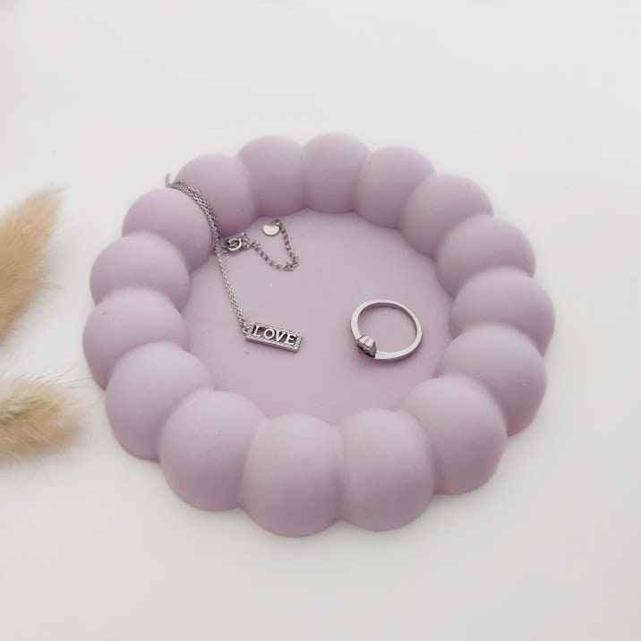 Cloud pastel decorative bubble coasters/jewellery trays