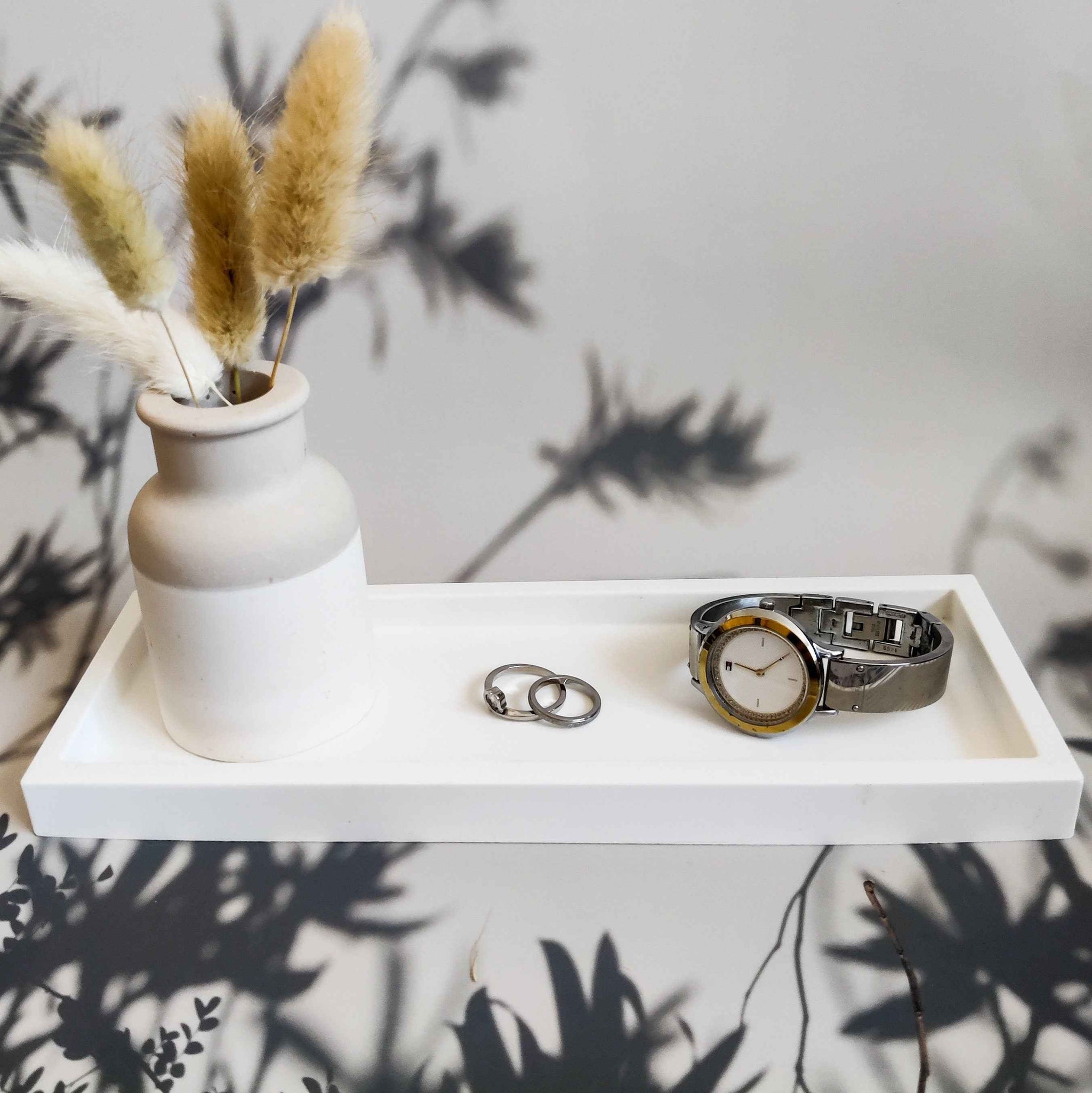 Rectangular trinket tray, display styling tray