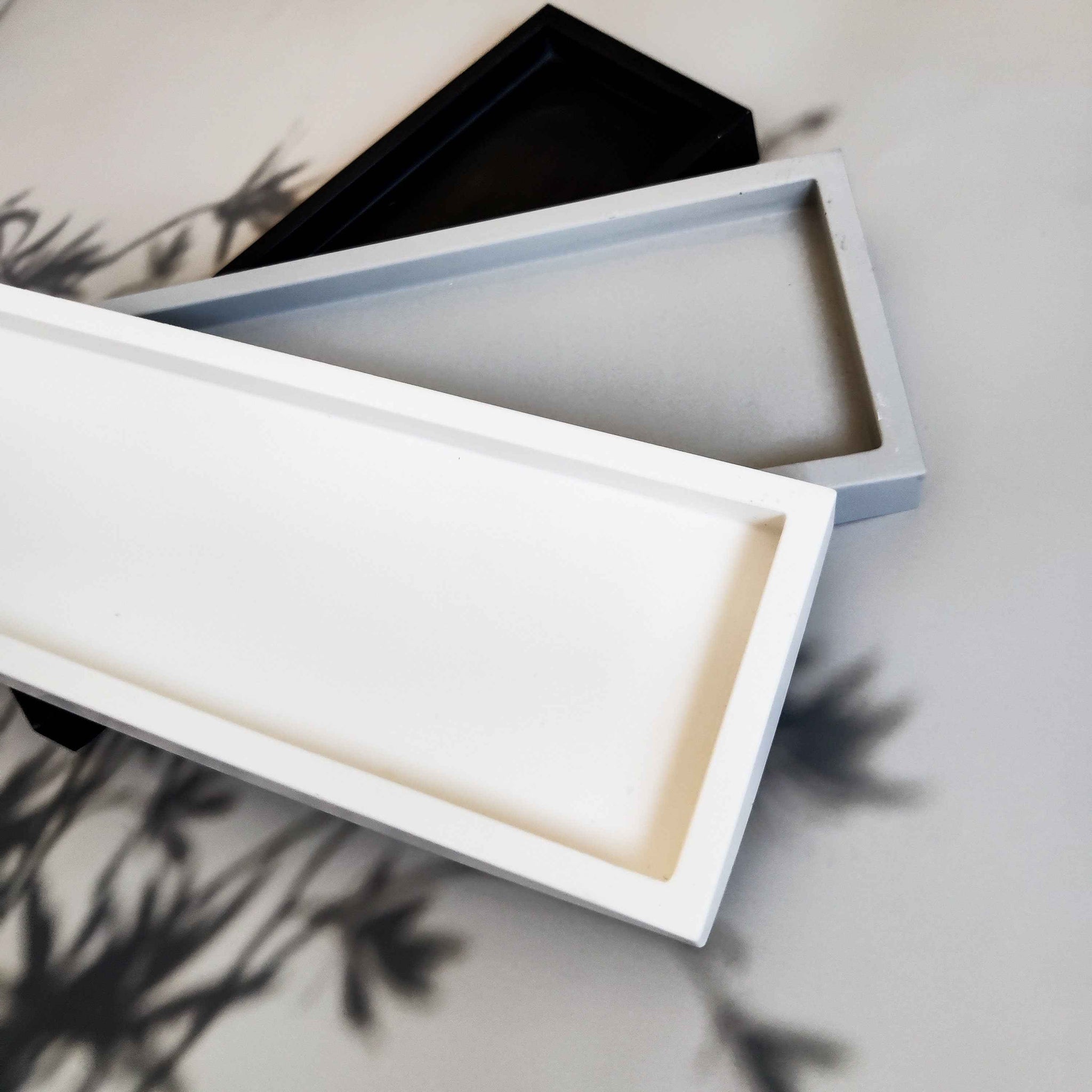 Rectangular trinket tray, display styling tray