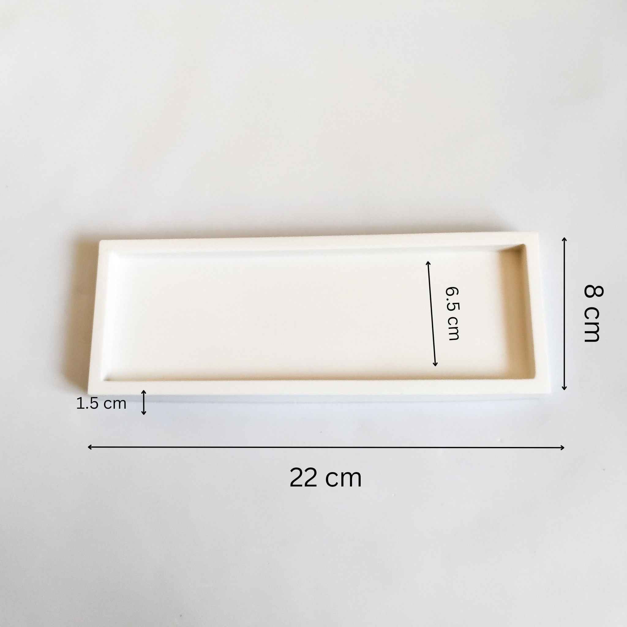 Rectangular trinket tray, display styling tray