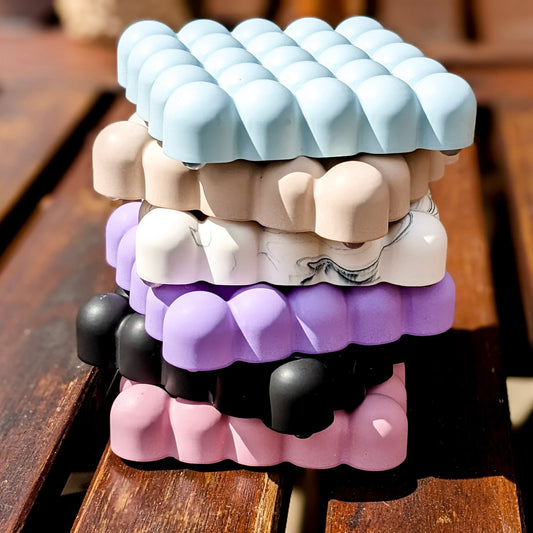 Square bubble coasters, 1 count (individual)