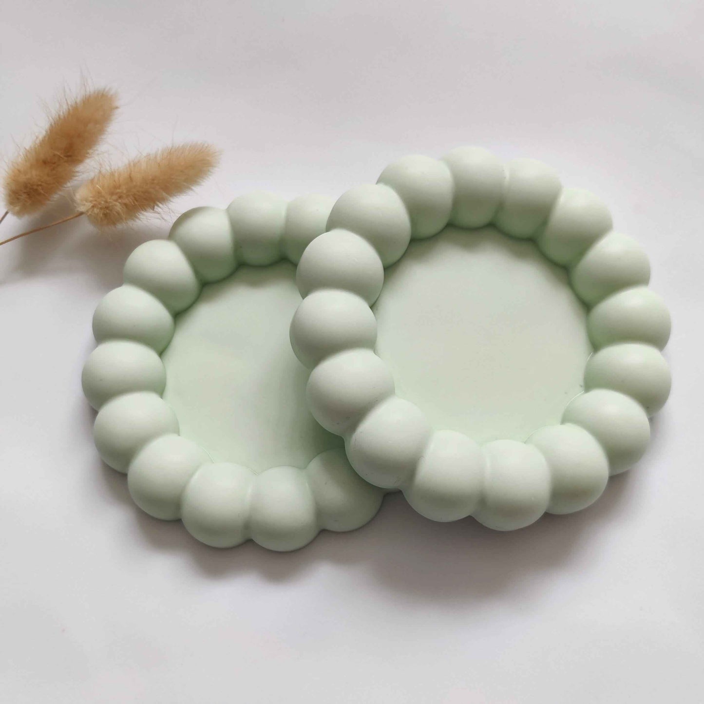 Cloud pastel decorative bubble coasters/jewellery trays