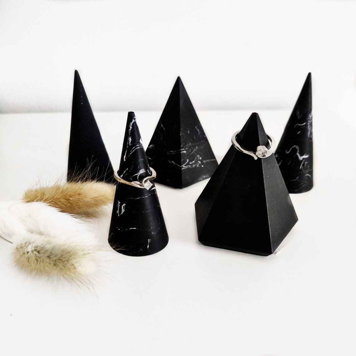 Ring holder cone, jewellery display, engagement ring holder