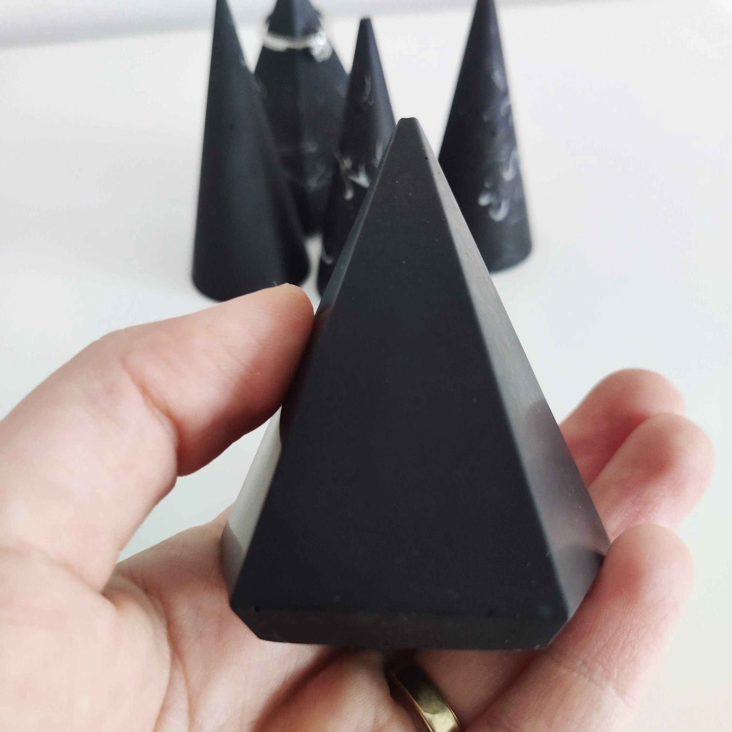 Ring holder cone, jewellery display, engagement ring holder