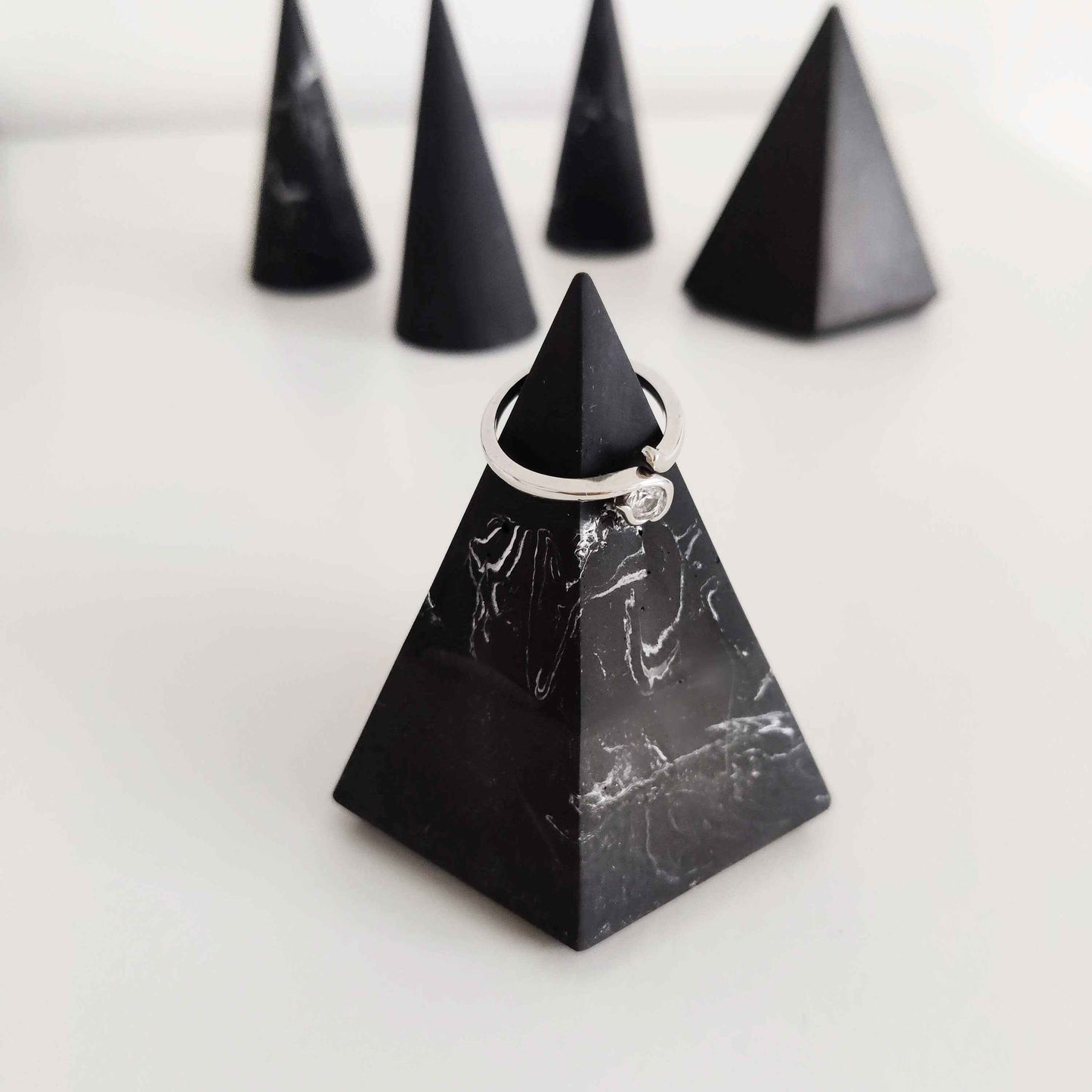 Ring holder cone, jewellery display, engagement ring holder