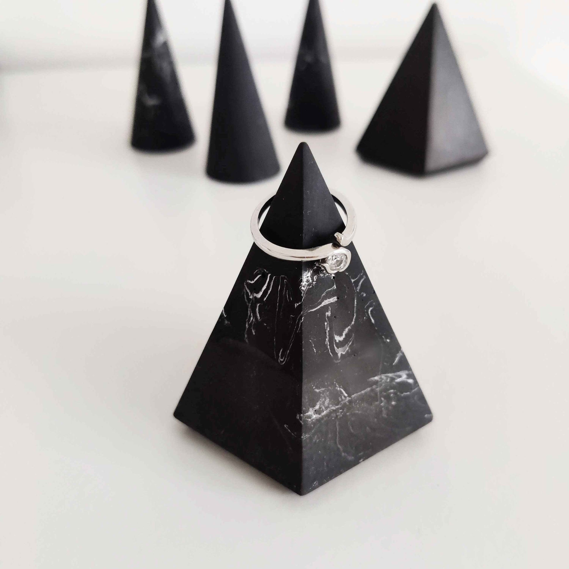 Ring holder cone, jewellery display, engagement ring holder