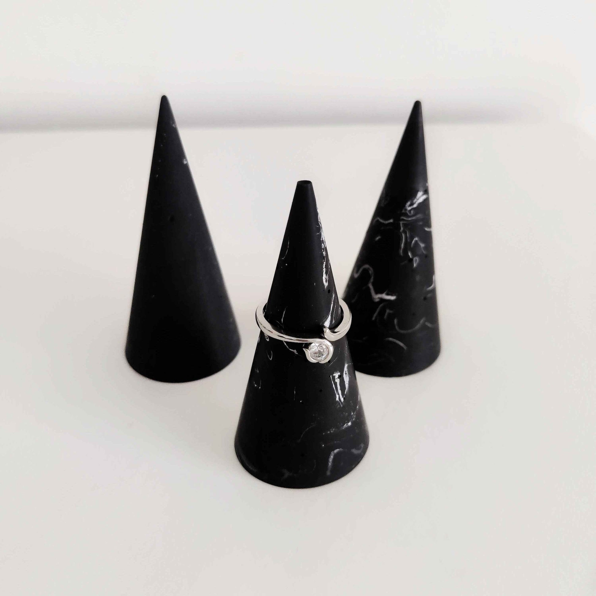 Ring holder cone, jewellery display, engagement ring holder
