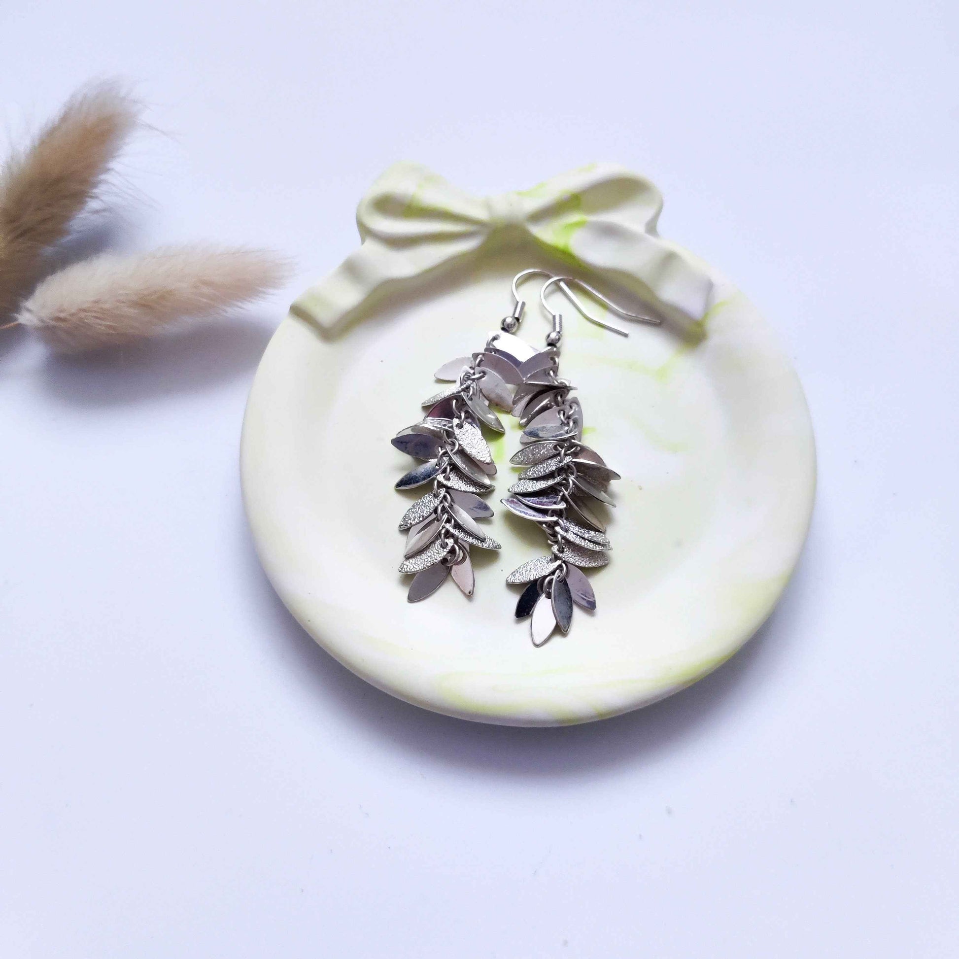 Ribbon small cute ring dish, wedding favour