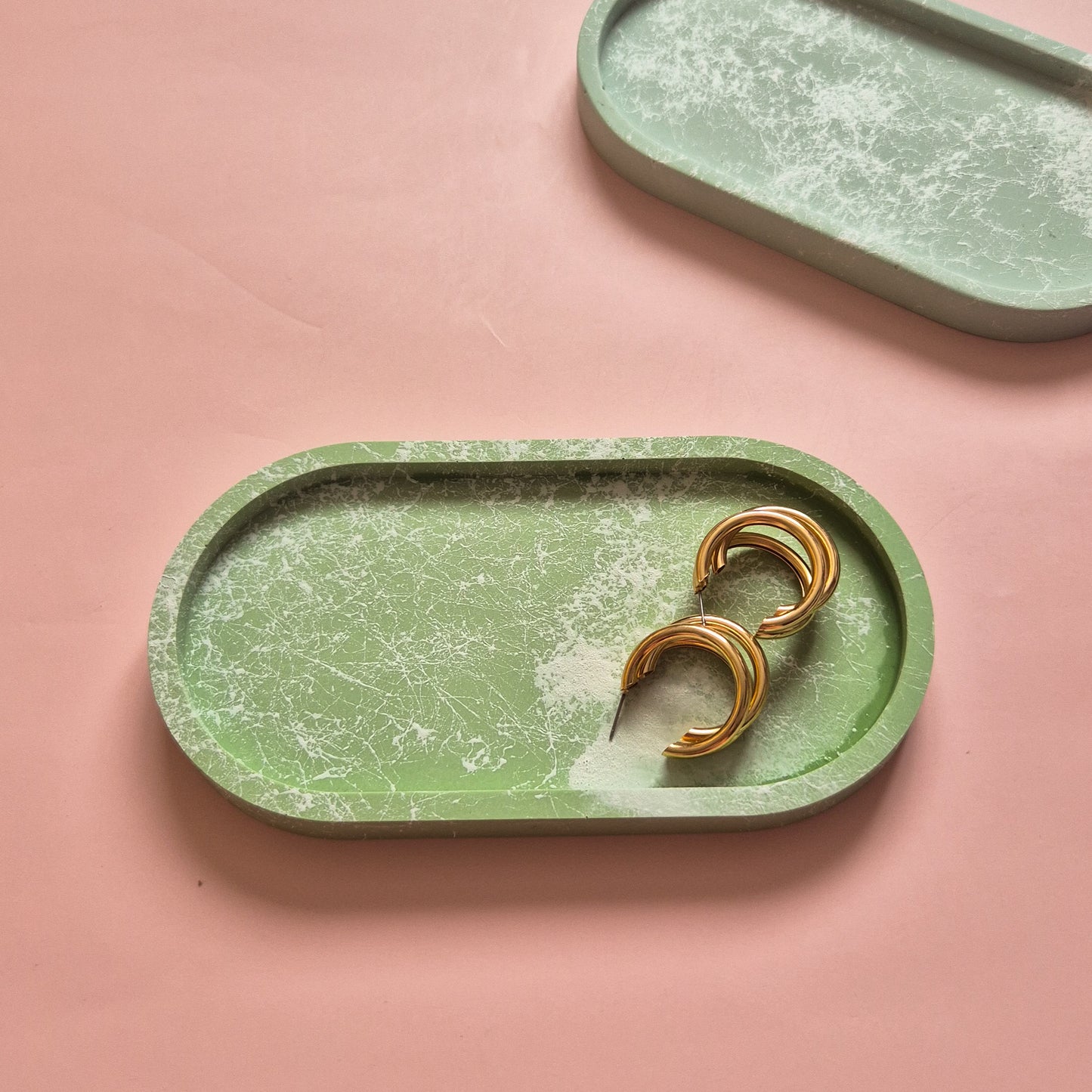 Urban Splattered Oval Tray