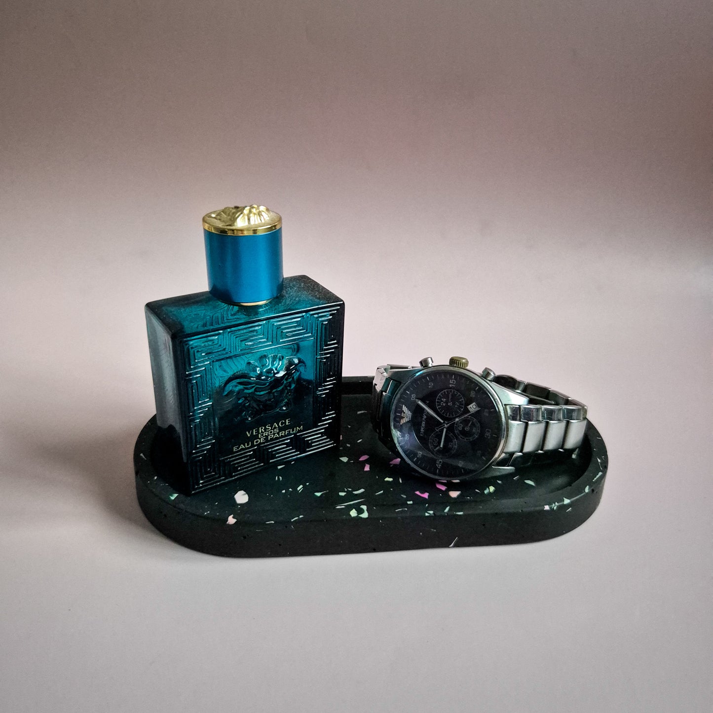 Matching terrazzo trays for couples, Valentine's Day gift