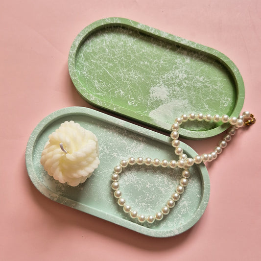 Urban Splattered Oval Tray