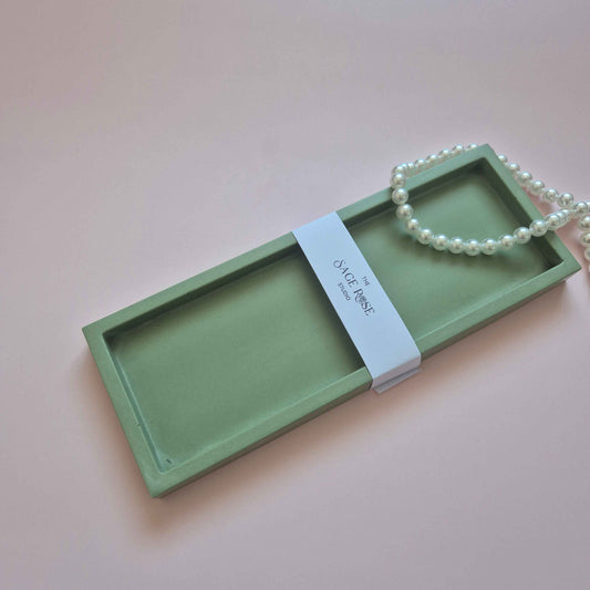 Rectangular trinket tray monochrome or terrazzo