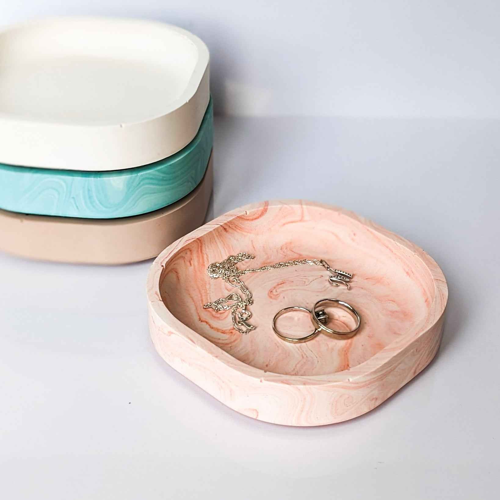 Square Jewellery Dish, Small Earrings Tray