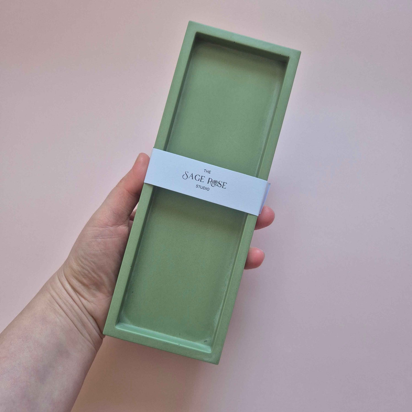 Rectangular trinket tray monochrome or terrazzo