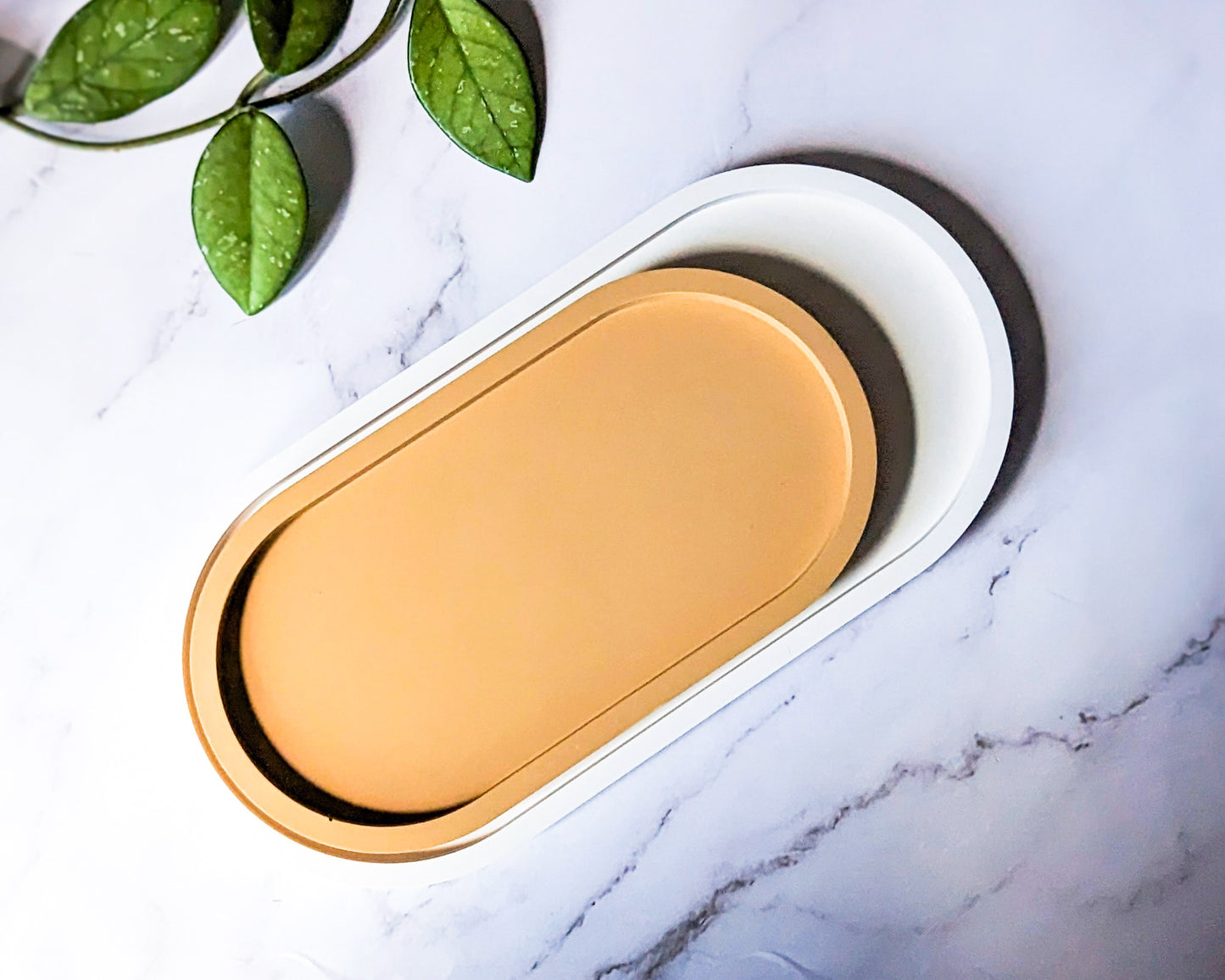 Various sizes oval trinket trays, small, medium and large