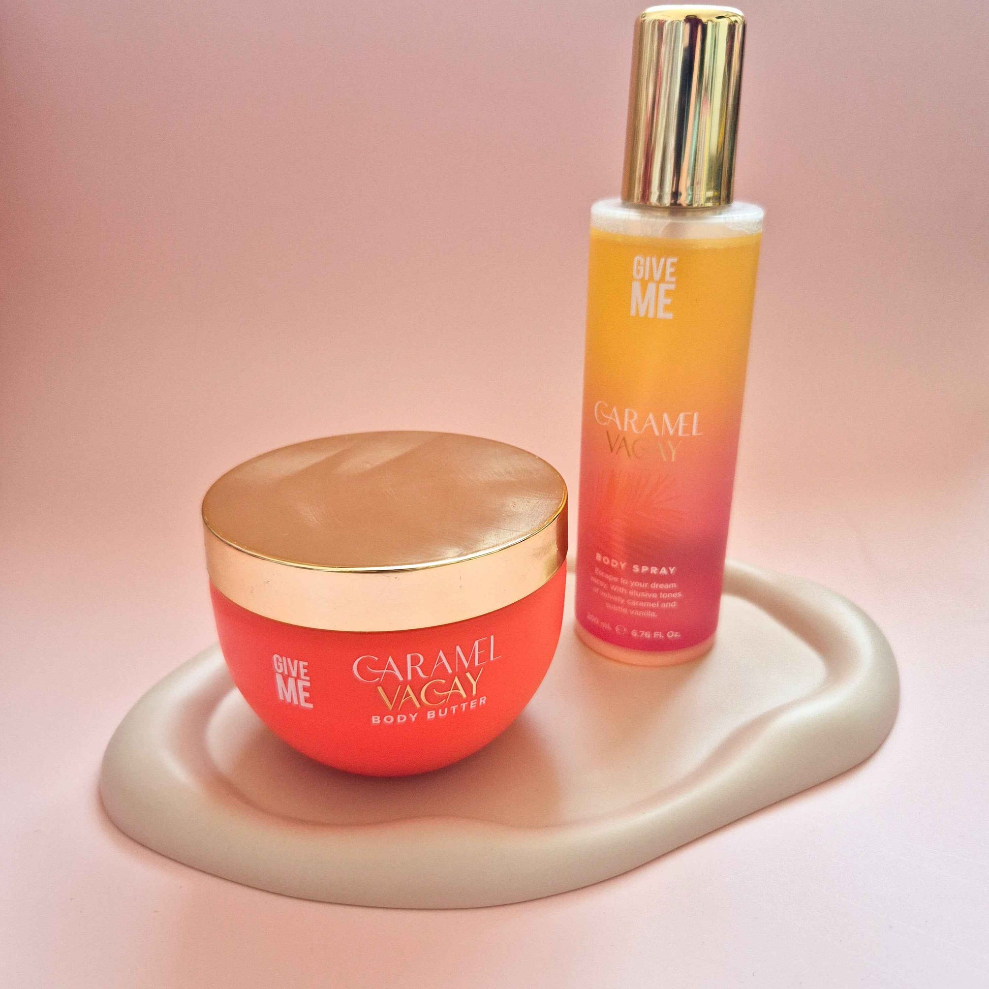 Wavy irregular styling tray beige